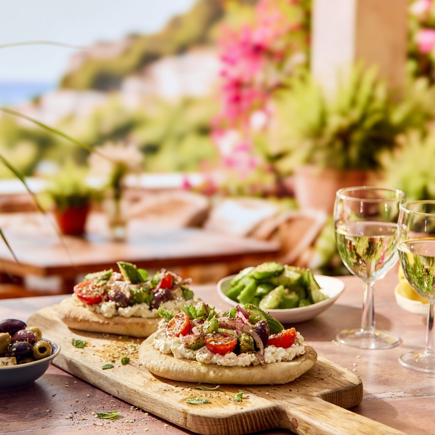 Mediterranean Flatbread With Whipped Feta Landscape Scaled