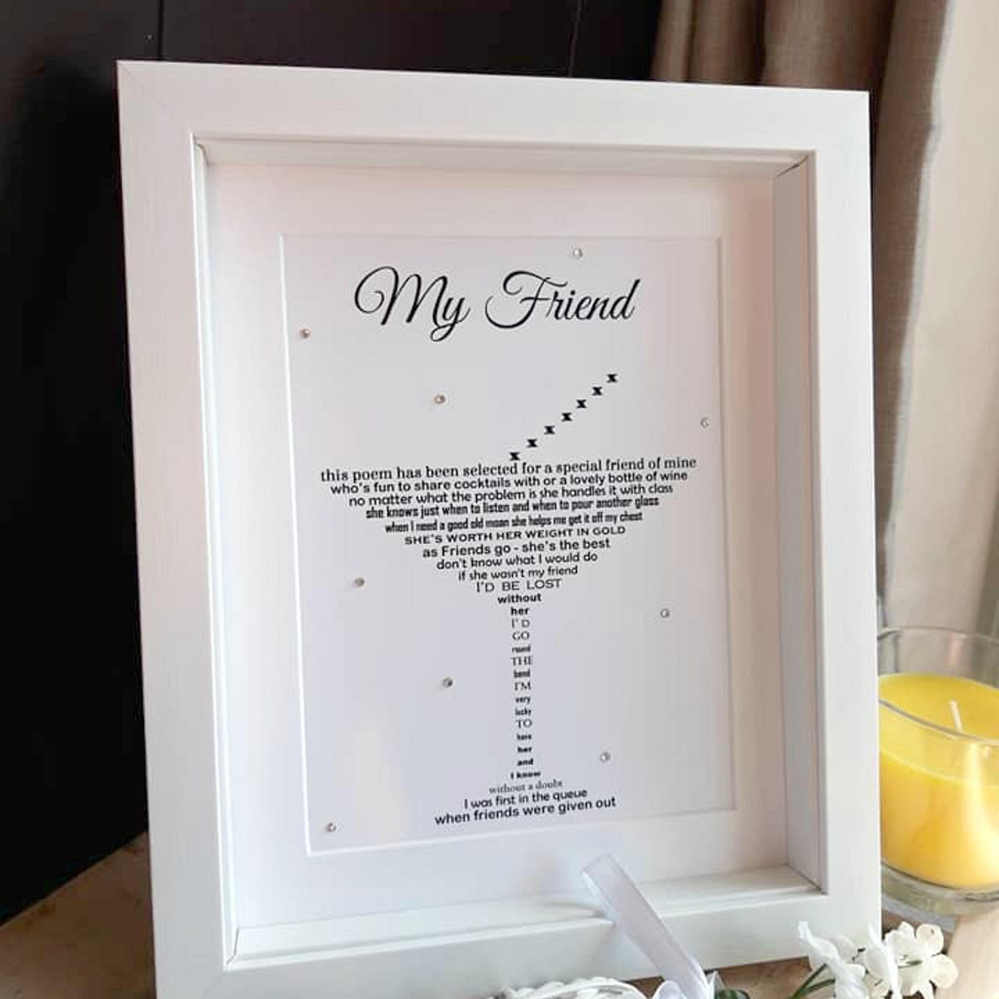 Friend Cocktail Print Framed (1)
