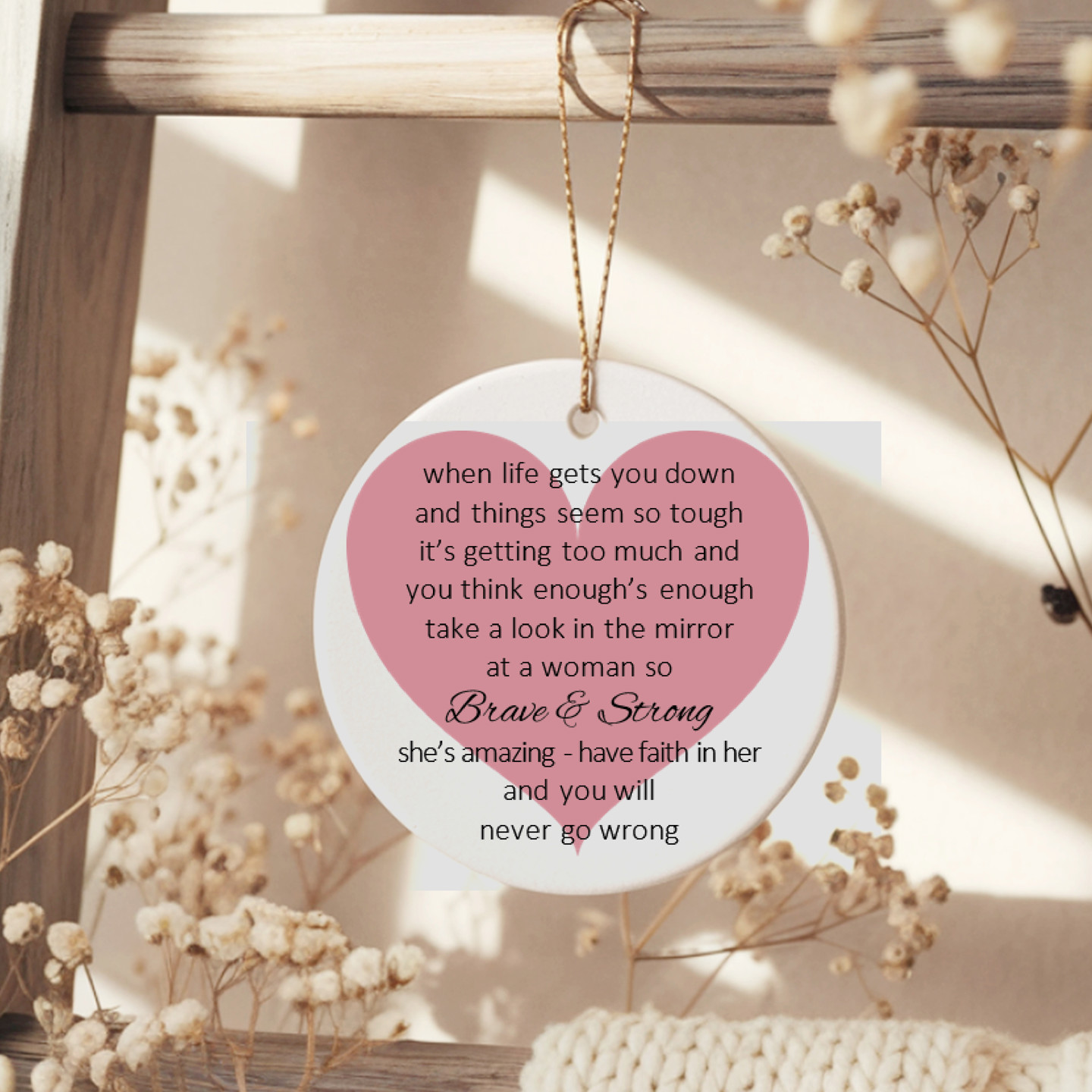 Amazing Woman Pink Heart