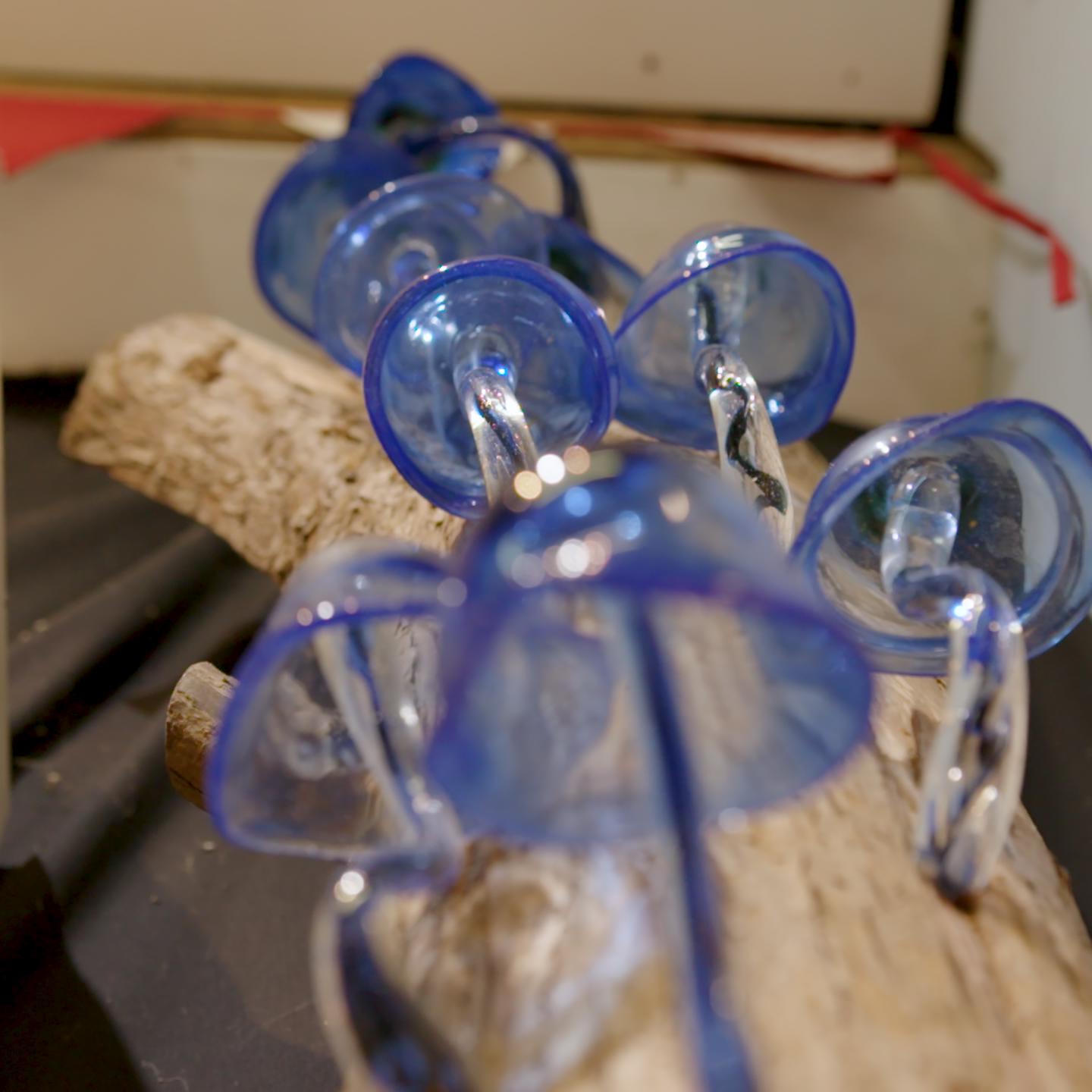 SSF 070223 GENUINE JERSEY GLASS BLOWING MUSHROOM LOG STILL