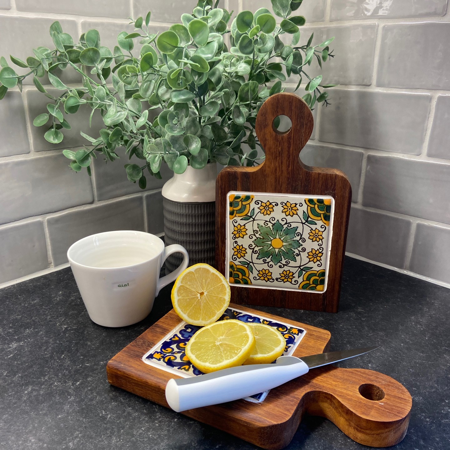 Tile Trivets Lemon