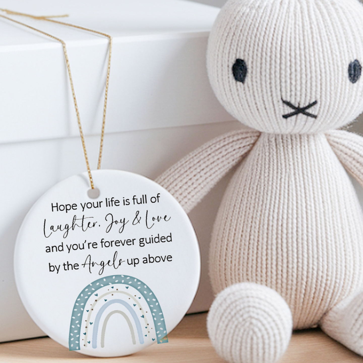 Ceramic Disc For Baby Blue Rainbow